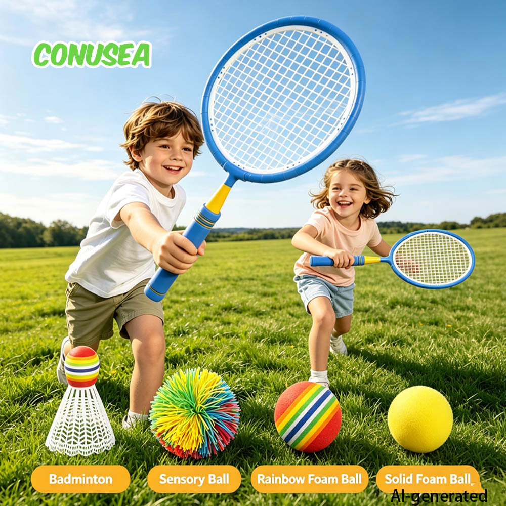 Badminton Game Pc - Children's Badminton Tennis Racket Set for