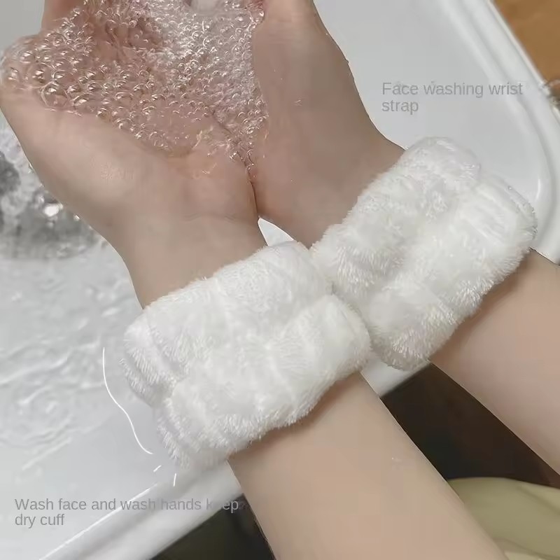 Wristband Pair Sweat - Fashion 2pcs One Pair Wash Face