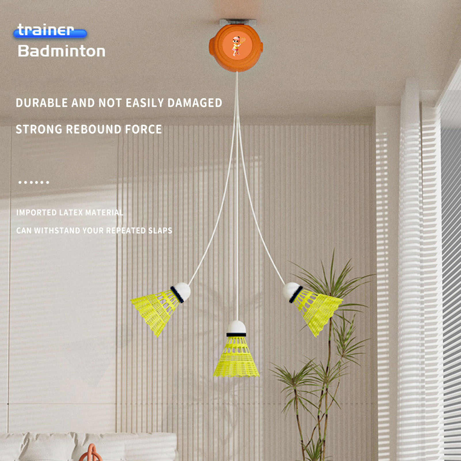Automatic Retractable Badminto - Badminton Rebound Trainer review and price
