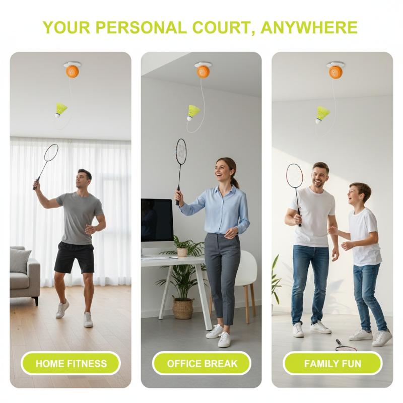 Automatic Retractable Badminto - Badminton Rebound Trainer review and price