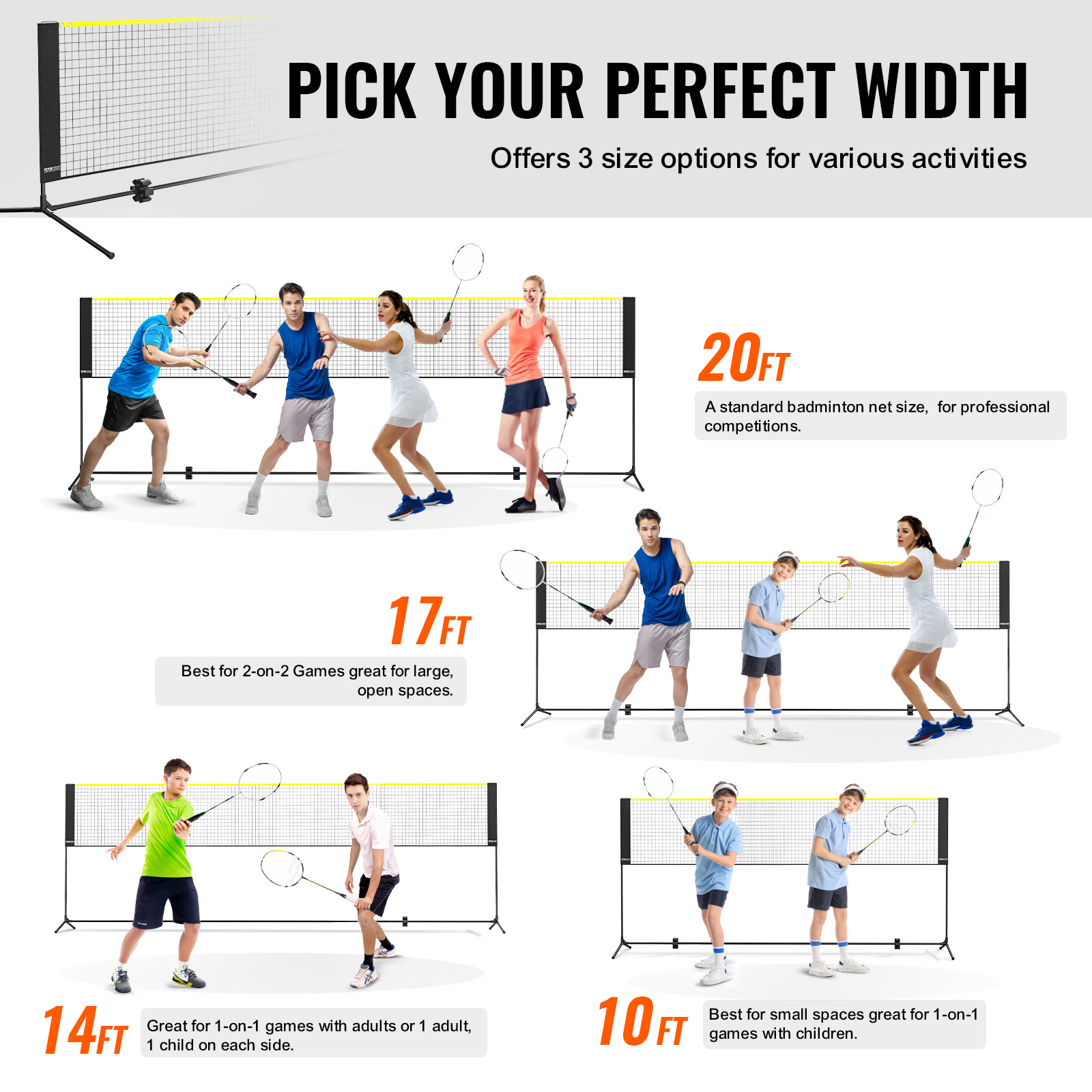 SucceBuy 20FT Badminton Net He - Badminton Rebound Trainer review and price