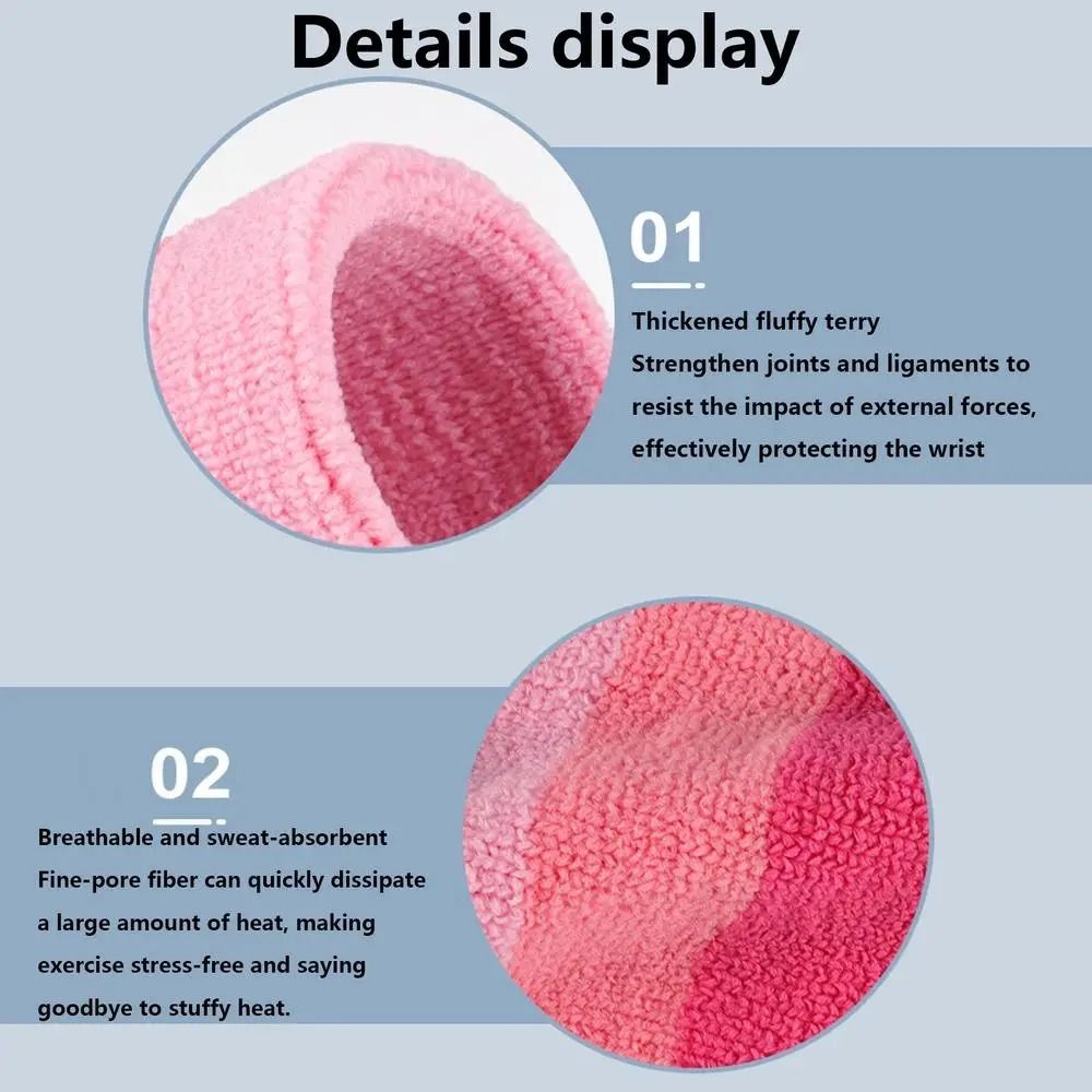 2pcs/pair Colorful Tennis Wris - Wristband Pair Sweat review and price