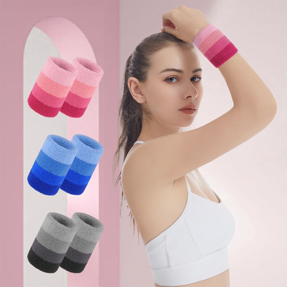 2pcs/pair Colorful Tennis Wris - Wristband Pair Sweat review and price