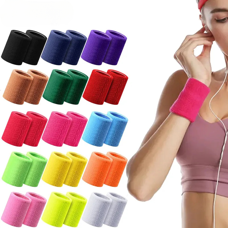 1 Pair Sport Wristbands Cotton - Wristband Pair Sweat review and price