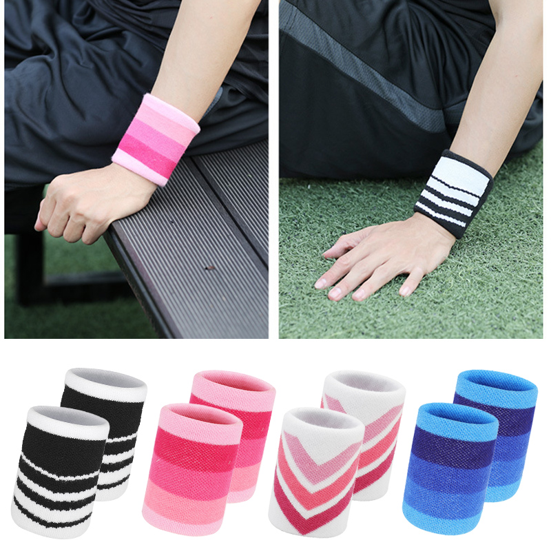 1 Pair Colorful Polyester Cott - Wristband Pair Sweat review and price