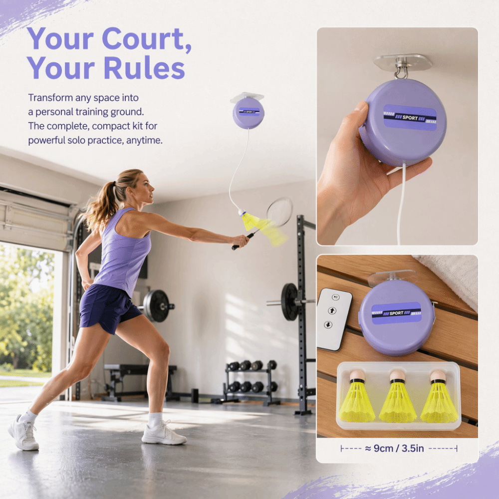 8pcs Ceiling Mounted Badminton - Badminton Rebound Trainer review and price